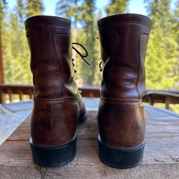 ARIAT Boots Western Lace Up Kilties Womens 7B Brown Leather Cowgirl Boho Rodeo - Picture 3 of 11